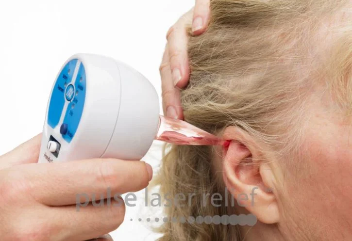Handy Pulse Laser with acupuncture probe — auricular ear treatment